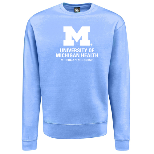 J. America Soft BTB Fleece Crewneck Sweatshirt -- Carolina Blue