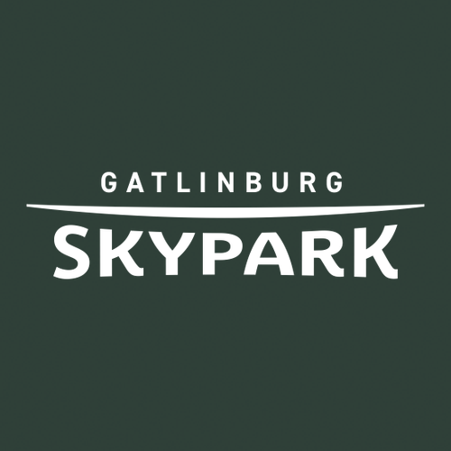 Gatlinburg Skypark Logo 2 White Ink -- Short Sleeve Forest Green