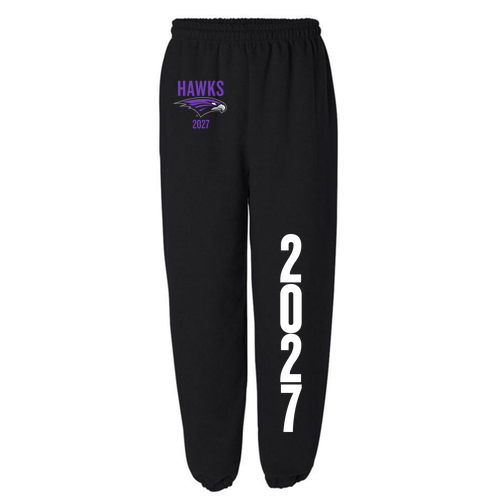 Gildan Elastic Bottom Sweatpants -- Black