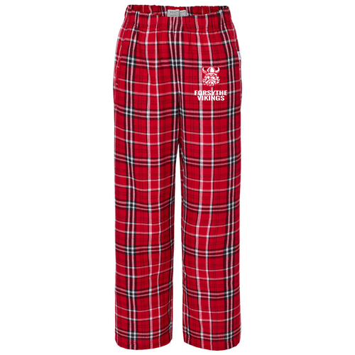 Youth Boxercraft Flannel Pants -- Red / White