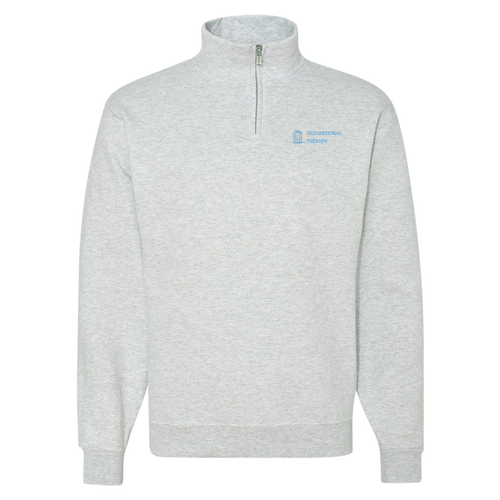 Jerzees 9.3 Oz 50/50 Nublend Quarter Zip Sweatshirt Adult -- Ash