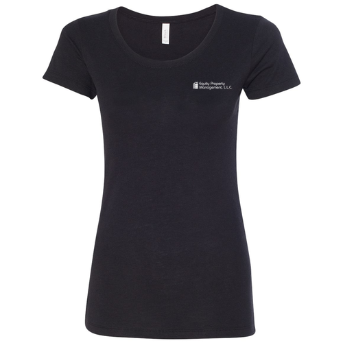Bella Canvas Ladies' Triblend Short-Sleeve T-Shirt -- Solid Black TriBlend