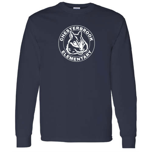 Gildan Heavy Cotton Longsleeve Basic T-Shirt -- Navy