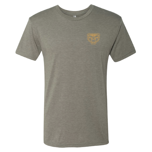 Next Level Mens TriBlend Tee Venetian Grey Logo only