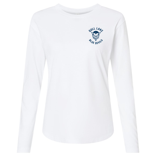 Next Level Women's Cotton Relaxed Cotton Class of 1975 Long Sleeve T-Shirt -- White