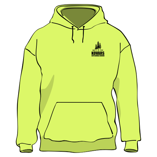 Independent Trading Midweight Hooded Sweatshirt -- Safety Yellow