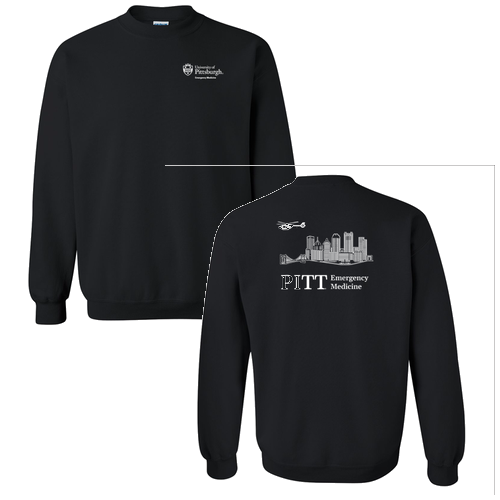 Gildan Heavy Blend Crew Neck Sweatshirt -- Black