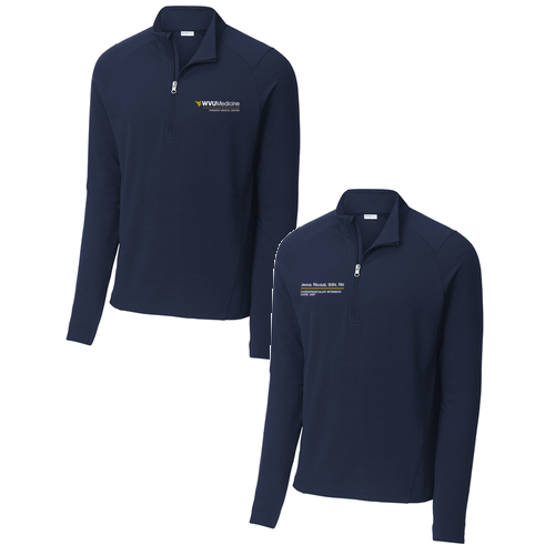 Sport-Tek Sport-Wick Flex Fleece Quarter-Zip -- True Navy