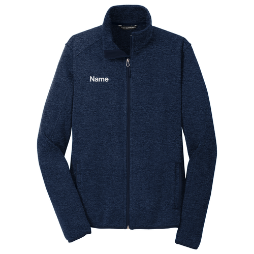 Port Authority Sweater Fleece Jacket -- River Blue Navy Heather