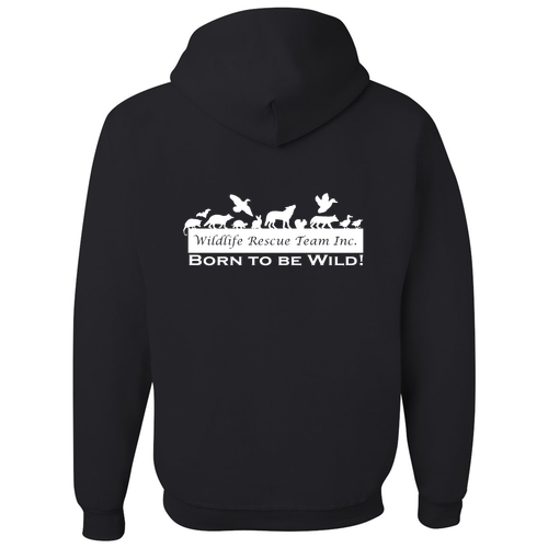 Jerzees 8 oz 50/50 Nublend Adult Hooded Sweatshirt -- Black