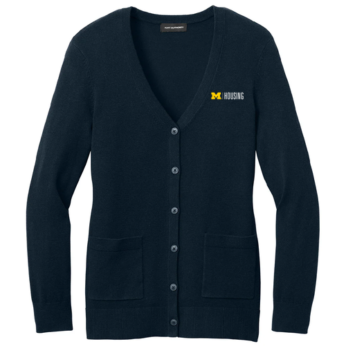 Port Authority® Women’s Easy Care Button-Up Cardigan -- River Blue Navy