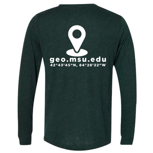 Bella+Canvas Unisex Triblend Long Sleeve Tee -- Emerald TriBlend