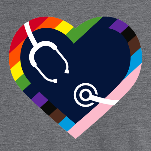 Gender Care Heart Port and Company Core Fleece Quarter-Zip Pullover Sweatshirt -- Graphite Heather