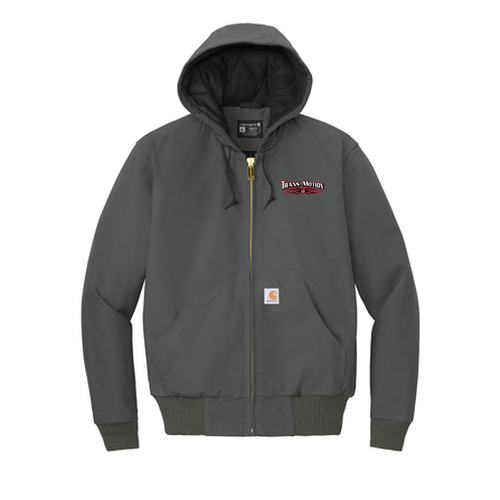 Unisex Carhartt Hooded Duck Active Jacket -- Gravel