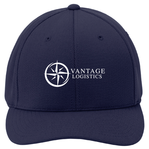 Sport-Tek Flexfit Cool & Dry Poly Block Mesh Hat -- True Navy