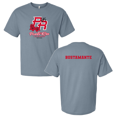 Men's Heavyweight Tee -- Vintage Denim BUSTAMANTE
