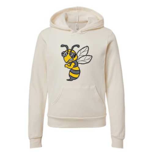 Bella Canvas Youth Sponge Fleece Hooded Sweatshirt -- Natural