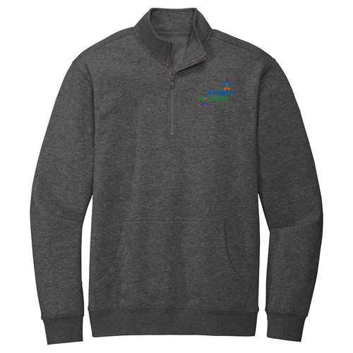 District V.I.T. Fleece 1 / 4-Zip -- Heathered Charcoal
