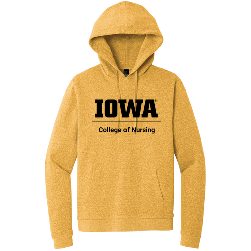 District Perfect Tri Fleece Pullover Hoodie -- Ochre Yellow Heather
