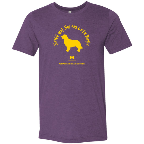 Mens/Unisex Bella Canvas Heather T-Shirt -- Heather Team Purple