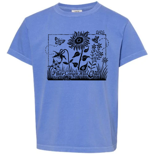 Comfort Colors Youth Garment-Dyed Heavyweight T-Shirt -- Flo Blue