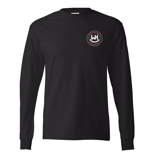 Hanes Adult 6 oz. Authentic-T Long-Sleeve T-Shirt -- Black