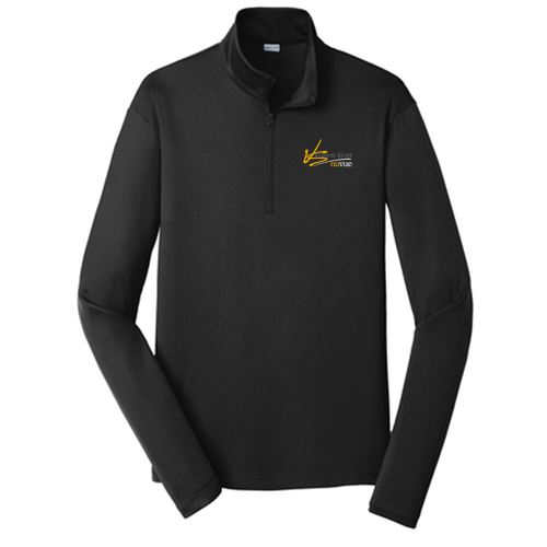 Men's Black PosiCharge Quarter Zip Pullover