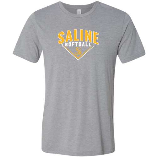 Youth Saline Base Bella Canvas Jersey Short Sleeve Fitted Tee -- Athletic Grey Triblend