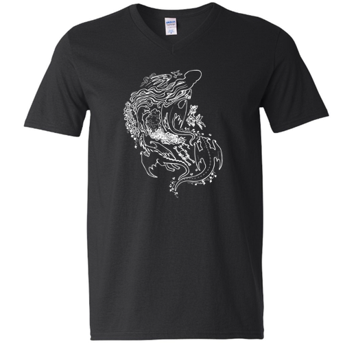 Gildan SoftStyle V Neck T Shirt -- Black