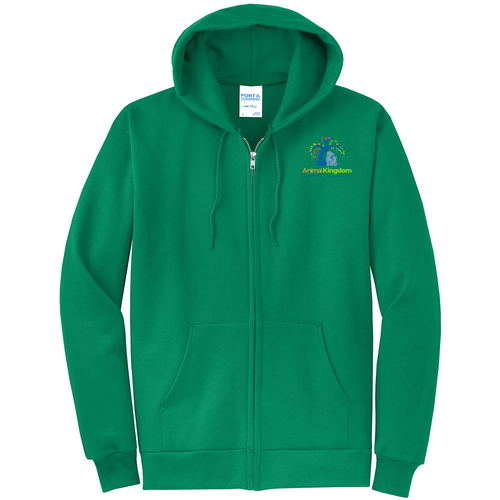 Port and Company Classic Full Zip Hooded Sweatshirt -- Kelly
