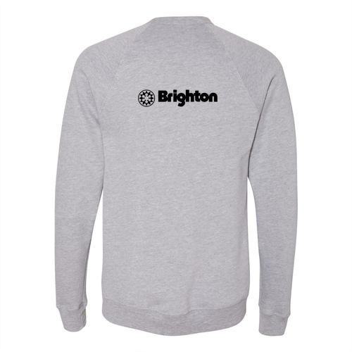 Brighton Logo 2 Black Ink -- Crewneck Sweatshirt Athletic Heather