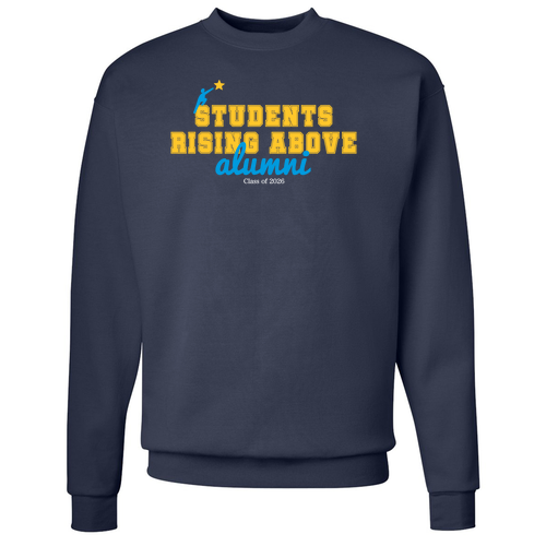 Hanes EcoSmart Crewneck Sweatshirt -- Navy