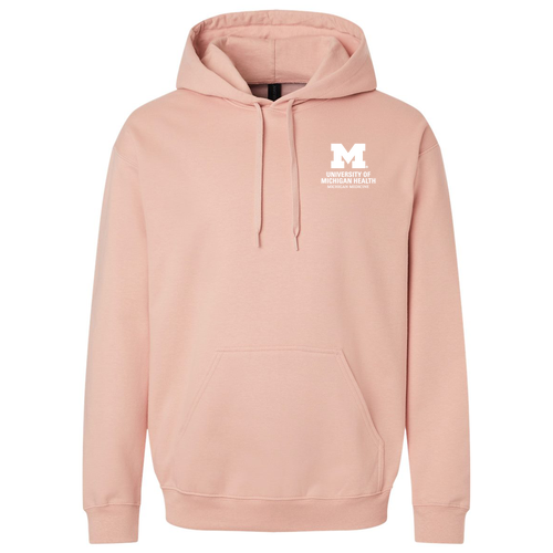 Mens/Unisex Gildan Softstyle Fleece Pullover Hooded Sweatshirt -- Dusty Rose