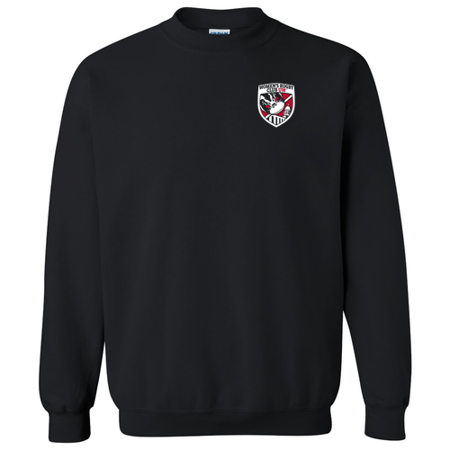 Gildan Heavy Blend Crew Neck Sweatshirt --Badge  Black