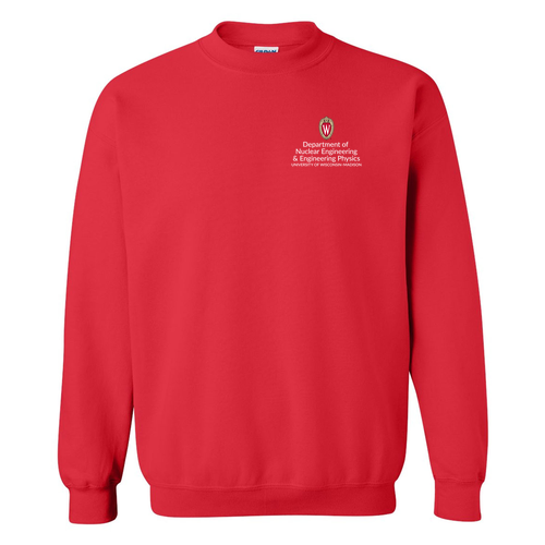 Gildan Heavy Blend Crew Neck Sweatshirt Embroidered-- Red