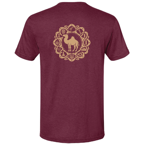 Gildan Softstyle CVC T-Shirt -- Maroon Mist -- Camel