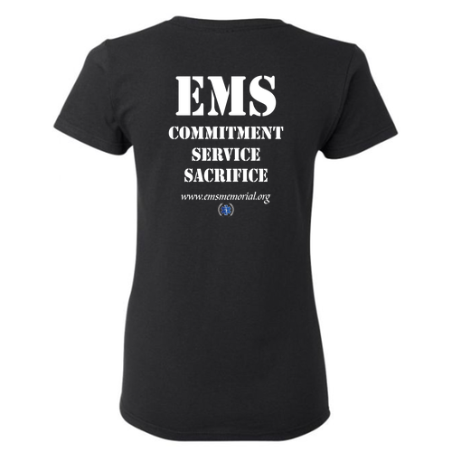 National EMS Foundation Ladies Tee Black