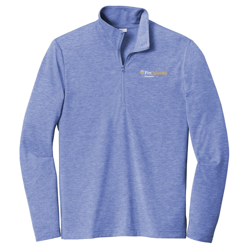 Sport-Tek PosiCharge Tri-Blend Wicking 1/4-Zip Pullover -- True Royal Heather