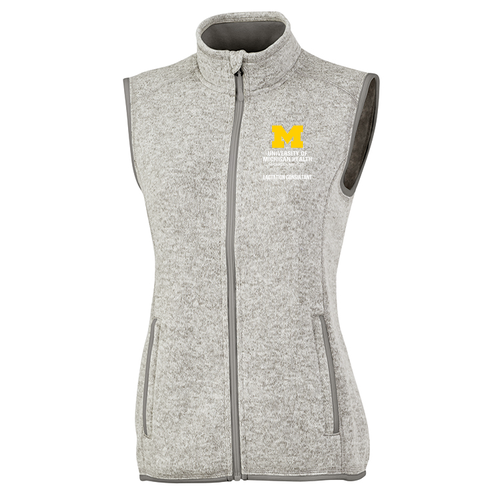 Charles River Womens Pacific Heathered Vest -- Light Grey Heather