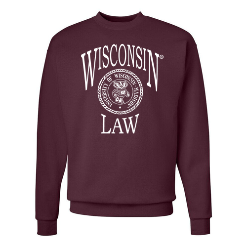 Hanes EcoSmart Crewneck Sweatshirt -- Maroon