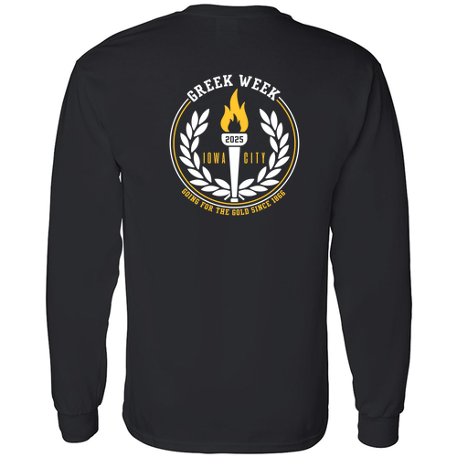 Gildan Heavy Cotton Longsleeve Basic T-Shirt -- Black