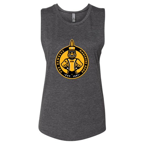 Next Level Ladies Festival Muscle Tank -- Charcoal