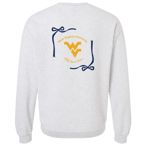 Bow Design Gildan Heavy Blend Crew Neck Sweatshirt -- Ash