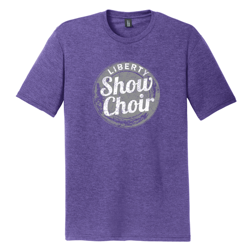 District Made Mens Perfect Tri Crew Tee -- Purple Frost