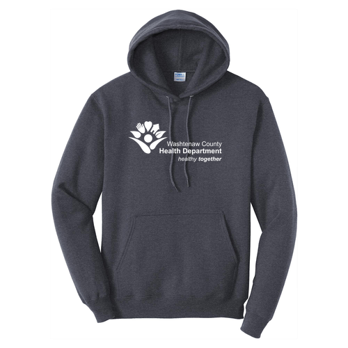 Pullover Hooded Sweatshirt -- Heather Navy