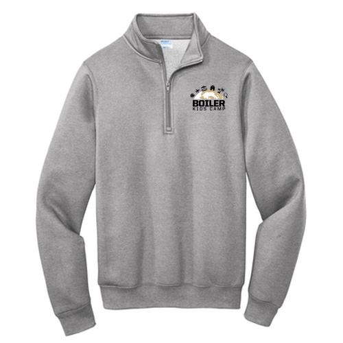 Port and Company Core Fleece Quarter-Zip Pullover Sweatshirt -- Athletic Heather