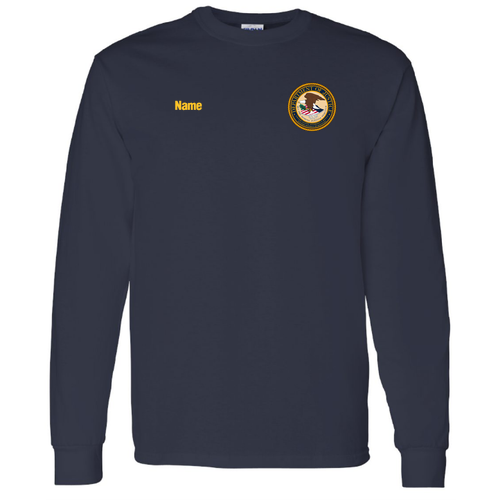Gildan Heavy Cotton Longsleeve Basic T-Shirt -- Navy