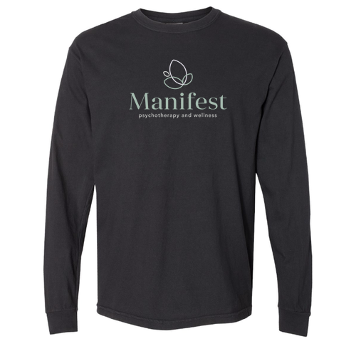 Comfort Colors Ringspun Long Sleeve Tee -- Black