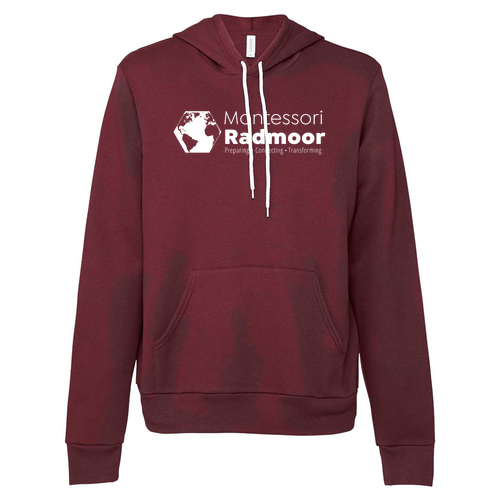 BELLA + CANVAS Adult Sponge Fleece Hoodie -- Maroon