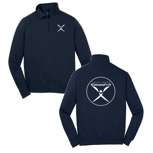 Sport Tek Quarter Zip Sweatshirt -- True Navy